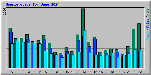 Hourly usage for June 2024